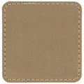 OEM Iron on Laserable Leatherette Patches Personalized Custom Logo Blank Laser Engraved Pu Leather Patch with Adhesive for Hats