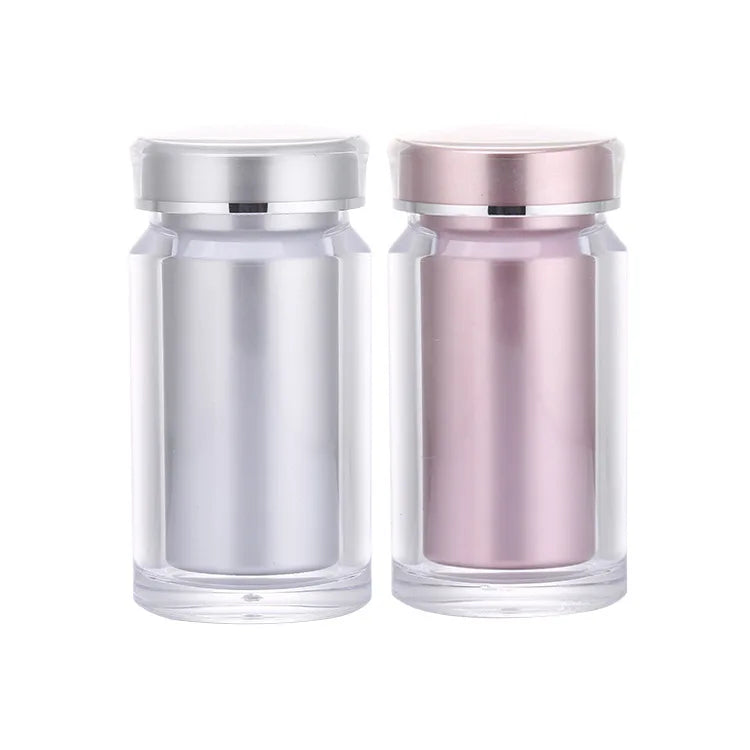 100ml 150cc Golden Acrylic Pill Bottle  Packer Bottle Empty for Capsule Vitamin Supplement Bottle