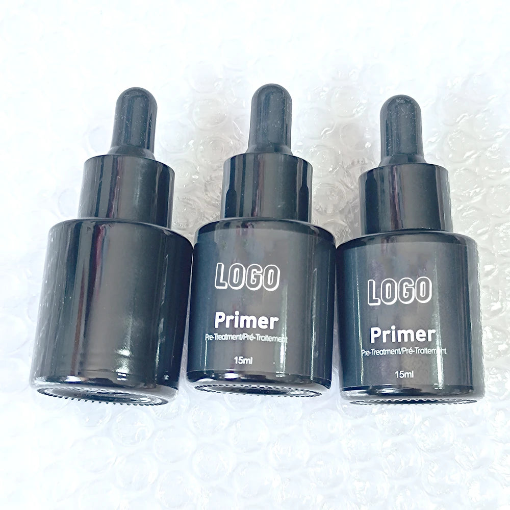 Private Label 15ml  Eyelash Adhesive Extension Lash Glue Bonder Activator Sealant Lash Primer and Bonder for Eyelash Extensions