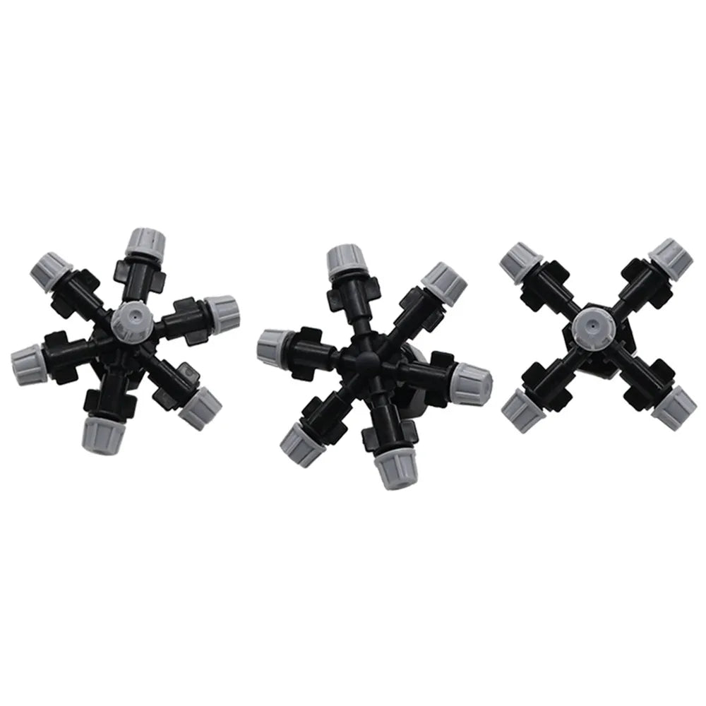 5 6 7 Way Fog Nozzles Kit 360 Degree Mist Sprayer Nozzle Atomizing Mini Sprinkler Set Irrigation System
