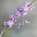Long Stem Purple Delphinium Artificial Silk Flower Tall Vase Wedding Home Arrangement for Valentine's Day Artificial Delphinium