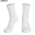 Darevie Manufacturer Custom Mens Cycling Socks Breathability White Black Knitted Cycling Socks
