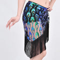 Fashionable Bohemian Style  Hand Woven Fringe Colorful Sequin Wrapped Waist Scarf Chain for Belly Dance Hip Scarf