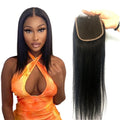Wholesale Mink Brazilian Virgin Human Hair Vendors Natural Pre Plucked Hair Line Cheap Transparent Lace Closures