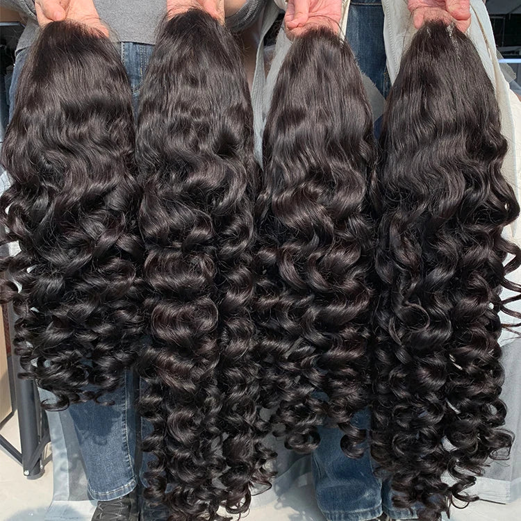 30inch Loose Deep Wave Wig Raw Unprocessed Indian Virgin Human Hair Loose Deep Wave Women Human Hair Lace Front Wigs