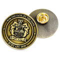 Decorative Embossed Logo Custom Plaque Painted Color Metal Label Embossed Badge