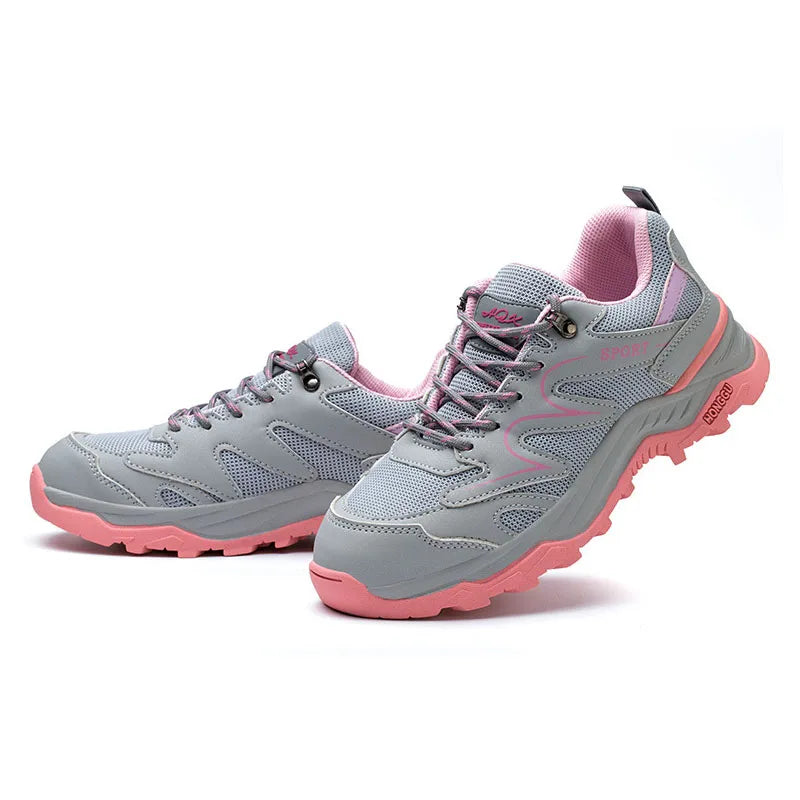 Women's Fashion Safety Shoes with European Standard Steel Toe Lightweight for Summer Winter Autumn in Factory Use