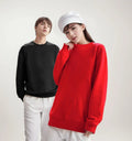 Wholesale Custom Terry Cotton Womens Sweatshirt Crewneck Loose Fit Winter Sweatshirt with Silk Screen Printing for Women