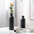 Matte Donut-Shaped Ceramic Vase Contemporary Nordic Home Ornament White Creative Minimalist Morandi for Living Room Terracotta