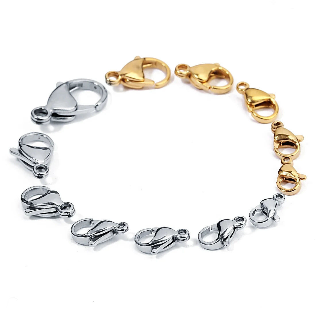 Lobster Clasps Metal Alloy Small Lobster Claw Clasps Lobster Clip for Handmade Necklace Bracelet Jewelry Making