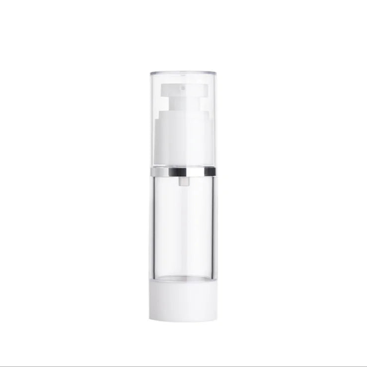 Empty Facial Care Cosmetic Packaging 30ml 50ml 100ml White Sunscreen Airless Pump Lotion Serum Bottle