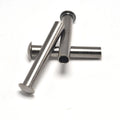 White-Zinc Plated 6mm Flat Head Hollow Rivet Luggage Corner Wheel for Enhanced Durability
