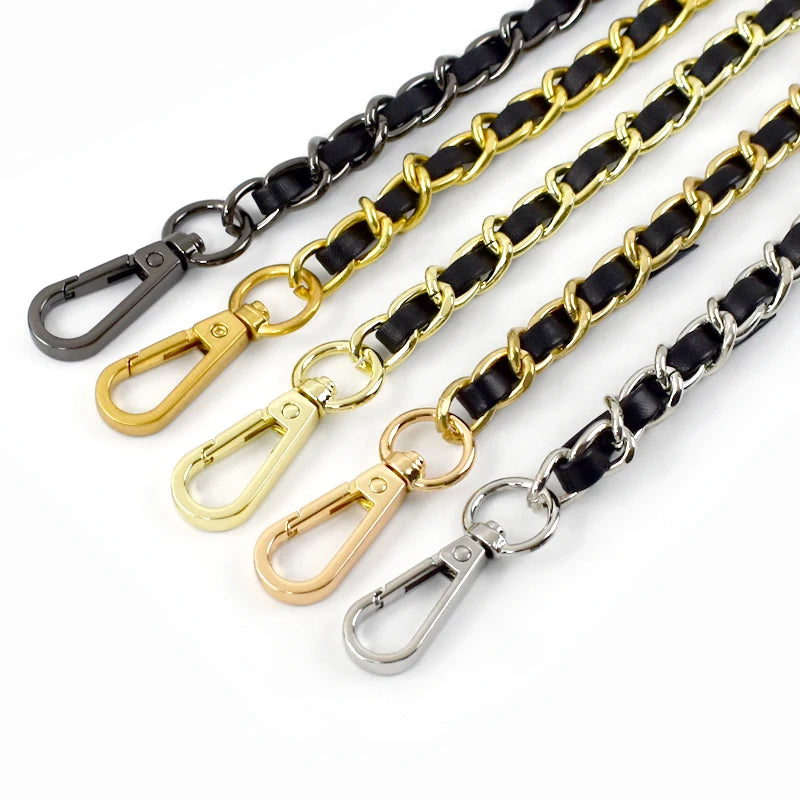Deepeel L1-71 110cm Handbag Accessories Purse Crossbody Shoulder Metal Chains Leather Bag Chains