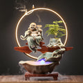 2024 Hot Sale Aromatherapy Creative Holder Ceramic Led Light Backflow Waterfall Incense Burner