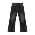 New Korean Version Loose Straight Leg Micro Flared Jeans Men's American Retro Trendy Casual Pants