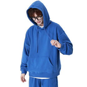 2023 New Design 380 Gsm Cotton Polyester Sweater Shirt Terry Fabric Hoodie FOG Style Drop Shoulder Mens Hoodies