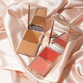 Ultra-Luxe Golden Ins Style Creme & Powder Blush High Quality Vegan Tanned Maquillaje High Pigment Bronzer Blush Palette