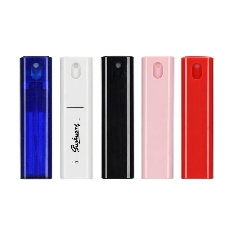 2024 New Design 10ml Colorful Plastic Refillable Perfume Bottle Empty Plastic Mist Sprayer Bottle
