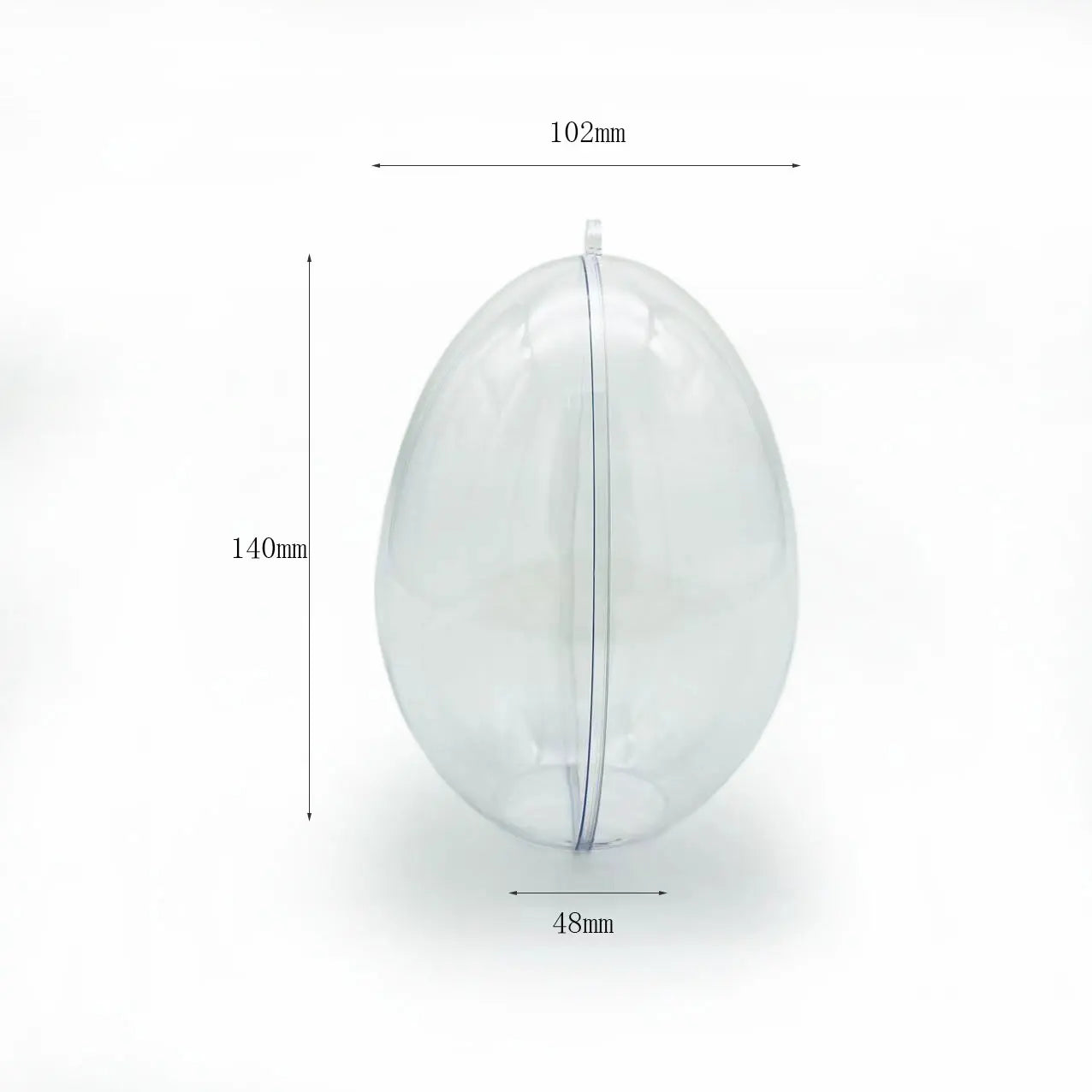 Large Clear Plastic Flat Bottom Standing Ball 14cm Waterproof Eco-Friendly T-Joy Brand Easter Egg Classic Christmas Decoration