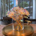 Eternal Galaxy Rose Colorful Glare Gold Foil Simulation Preserved Flower for Mother's Day & Valentine's Day Gift Ideas