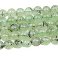 Natural Crystal Quartz 4mm 6mm 8mm 10mm Prehnite Stone Bead Strand Loose Gemstone Beads