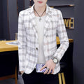 M-3XL Autumn New Men's Small Suit Korean Version Slim Fitting Trendy Men's Hairstylist Jacket Casual blazer