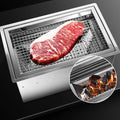 Yakiniku Equipment Charcoal Bbq Grill Restaurant Commercial Metal Stainless Steel Bbq Grill