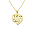 Customized Stainless Steel 'WE LOVE YOU MOM' Pendant and Engraved Name Heart Necklace Trendy Jewelry Gift for Mother's Day