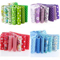 7pcs 10*100cm Precut Floral Cotton Fabric Strips Sewing DIY Crafts Patchwork Jelly Rolls for Home Decor Crafts