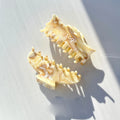 New Color Marble Hair Clips White Striped Acetate Hair Claw Plain Large Acetate Claw Clip Wholesale Premium Acetate Claw Clip