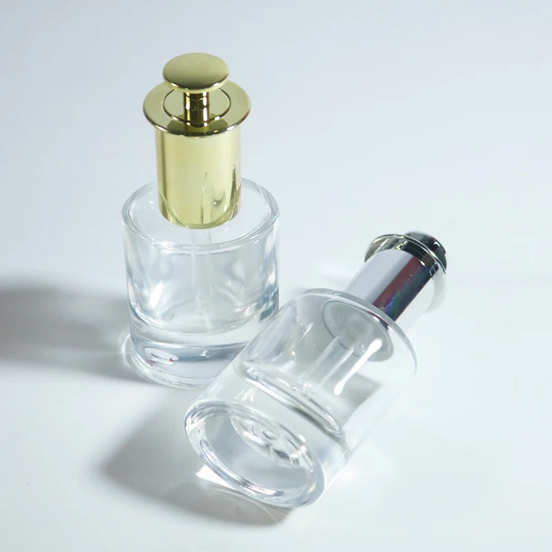 Customized High-End Essential Oil Essence Moisturizing and Whitening Cream Dropper Bottle Features Screen Printing Spot Removal