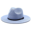 2026 New Arrival Colorful 20 Colors Foldable Summer Floppy Straw Hats Ladies Beach Hat with PU Belt for Women