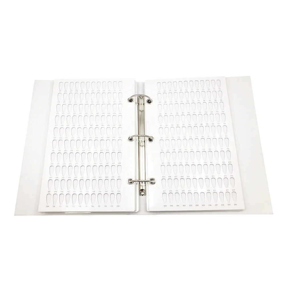 New Design 1200 Colors Embedded Display Board Nail Polish Glue Color Display Card Book Nail Supplies