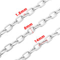 Low MOQ 18K Gold Plated Stainless Steel Chain Oval Shape DIY Necklace Accessory for Jewelry Making & Findings