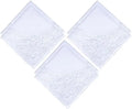 Panuelo Para Mujer De Algodon Adornado Con Encaje 100% Cotton White Crochet Handkerchiefs Embroidery Lace Hankies for Women