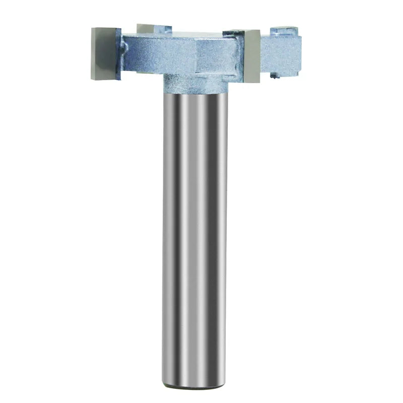 TIDEWAY LC1602 Upcut O Flute Solid Router Bit 4-blade Woodworking T-slotting Bearings Bright Uncoated AC 110-220V