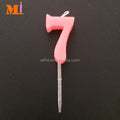 Custom Brand Wholesale Red Color 0-9 Birthday Cake Number Candles for Party and Wedding