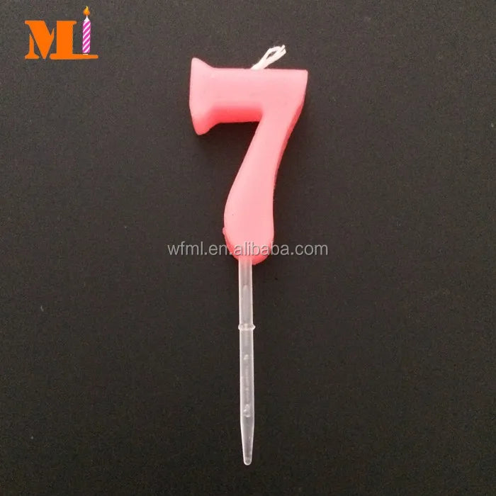 Custom Brand Wholesale Red Color 0-9 Birthday Cake Number Candles for Party and Wedding