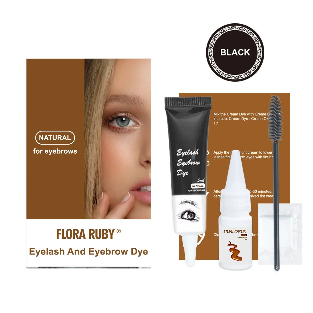 Best Eyelash and Brow Tint Kit Private Label Professional Perma Blend Pigment Henna Eyebrow Tattoo Dye Cream
