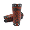 Wholesale Hot Sale Rock Punk Wax Rope Lace-up Arm Band Bracelet Leather Wrist Support Gauntlet Wristband Wide Bracer Arm Armor Cuff