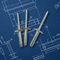 304 Blind Rivet Ast Open Type Blind Rivet with Large Flange Head Blind Rivets Stainless Steel for Industry Wide Head Rivets