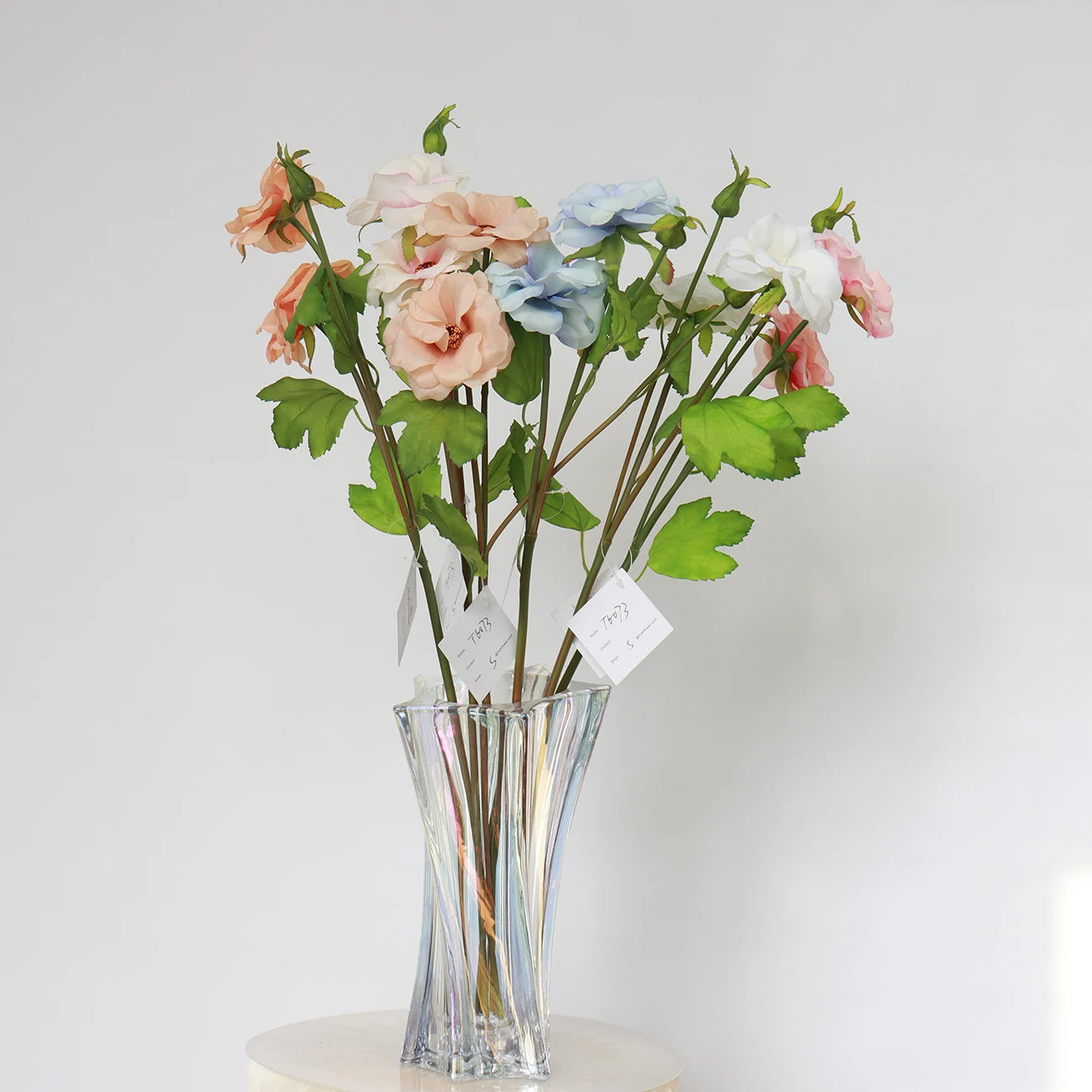 TG073 Artificial Flower 2 Head Hibiscus Flowers Wedding Home Decor Bouquet Fresh Photography Garden Decor Wedding Decoration.