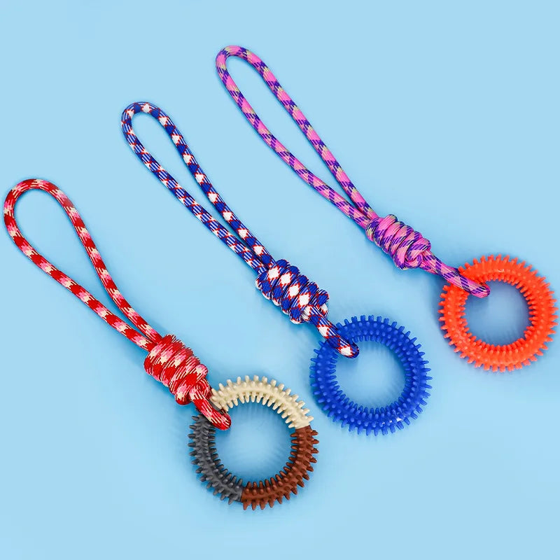 Chew Resistant Dog Toy Rope TPR and Nylon Customizable Dog Chew Toys