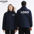Custom Company Logo Eco-Friendly Unisex Windproof Hiking Coat Hooded Outdoor Waterproof Polar Fleece Softshell Men Jackets