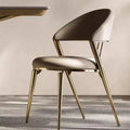 BST Home Dining Furniture Chair Nordic Leather Dining Room Chairs Modern Furniture Stainless Steel Dining Chairs