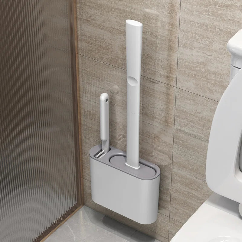 Household Bathroom Toilet Brush Silica Gel Toilet Artifact Clean Toilet Brush
