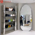 Lavinia Clothing Store Display Props Handbag Rack Stainless Steel Purse Display Stand Table Display Acrylic Glass