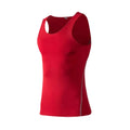 Custom Logo Label Mens Gym Vest Polyester Spandex Muscle Sleeveless Running Stringer Fitness Singlet Sports Workout Tank Top