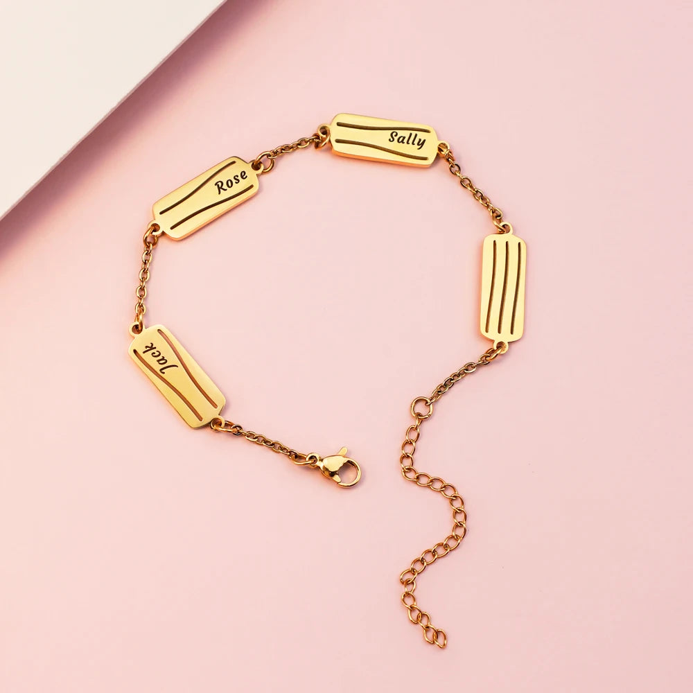 Fashion Jewelry Women Bracelet Wholesale Jewelry Fashion 18K Gold Plated Stainless Steel Bracelet