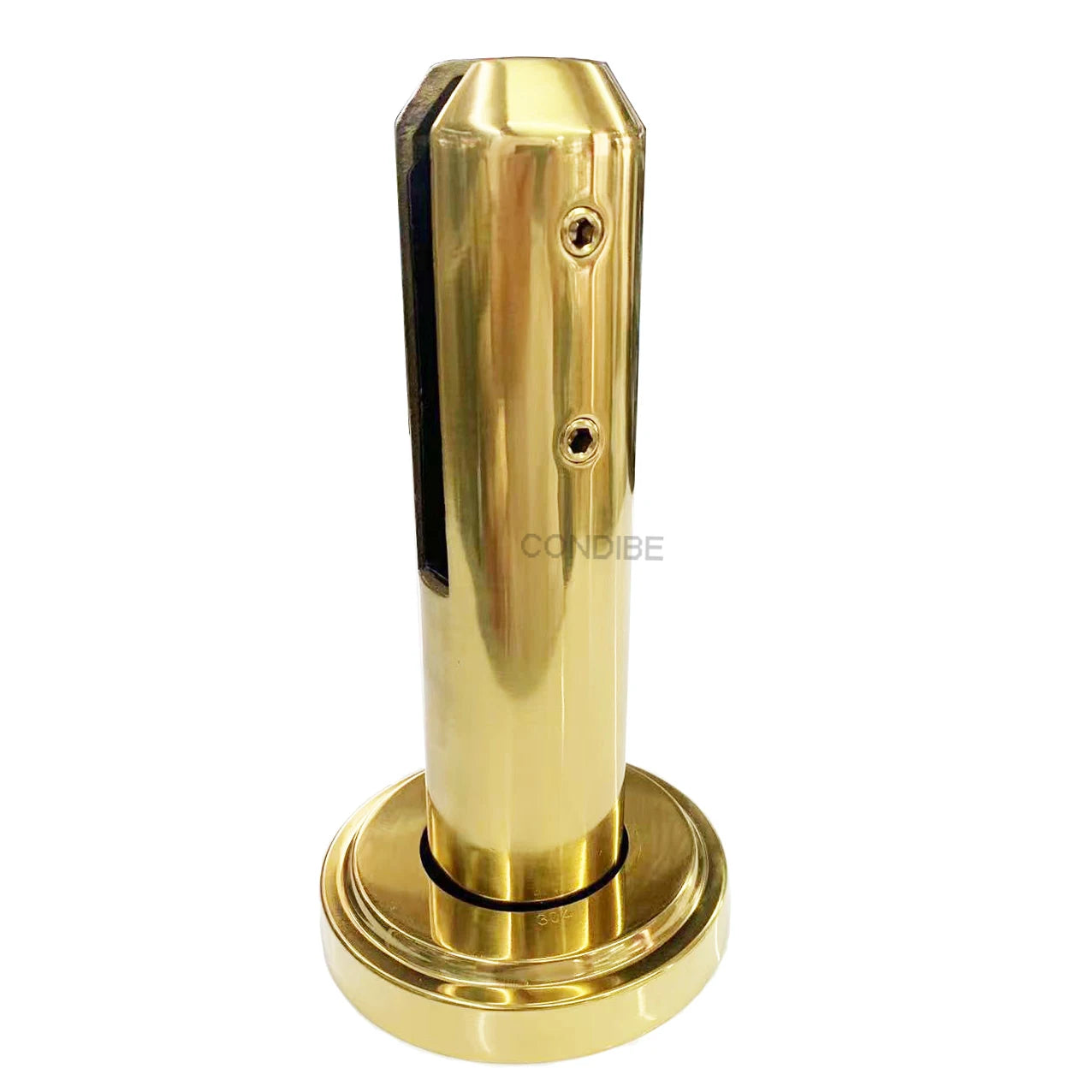 Condibe Pool Fence Frameless Gold Plating Round Railing Spigot